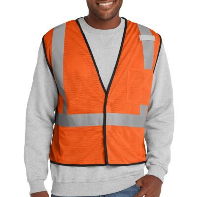 Ansi 107 Class 2 Economy Mesh One Pocket Vest Thumbnail