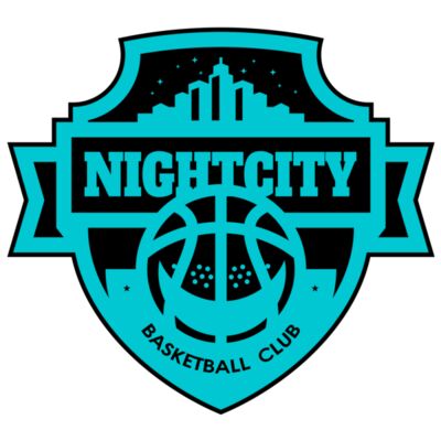 Night city Basketball club logo template Thumbnail