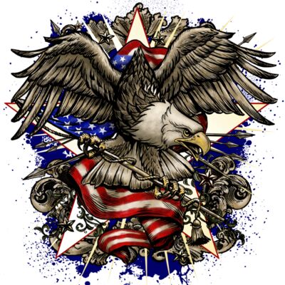 Eagle With Flag Thumbnail